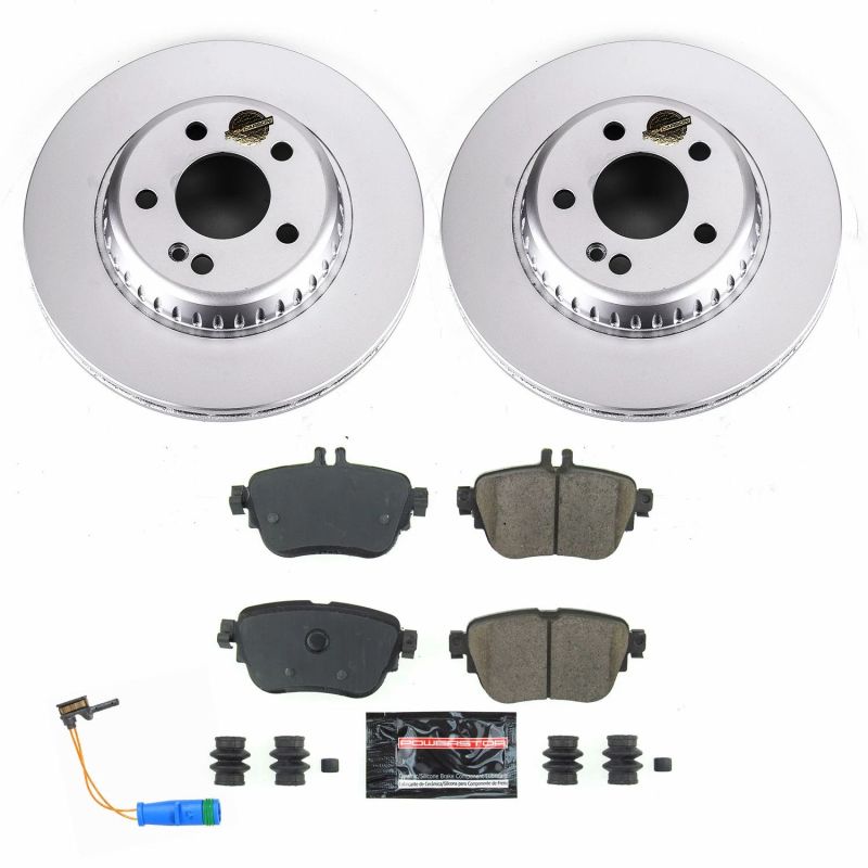 Power Stop 17-19 Mercedes-Benz E300 Rear Z23 Evolution Sport Coated Brake Kit PowerStop