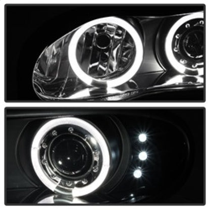 Spyder Chevy Camaro 98-02 Projector Headlights LED Halo LED Blk Smke - Low H1 PRO-YD-CCAM98-HL-BSM SPYDER