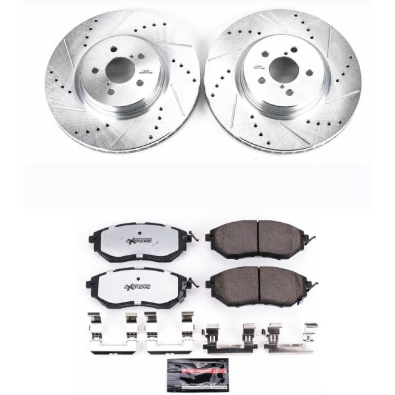 Power Stop 14-18 Subaru Forester Front Z26 Street Warrior Brake Kit PowerStop