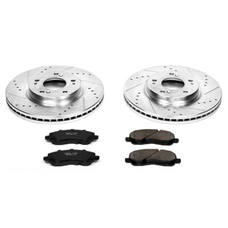 Power Stop 06-12 Mitsubishi Eclipse Front Z23 Evolution Sport Brake Kit PowerStop