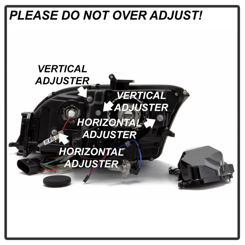 Spyder 08-15 Audi TT Halogen Projector Headlights w/Seq Turn Signal - Black (PRO-YD-ATT08-BK) SPYDER
