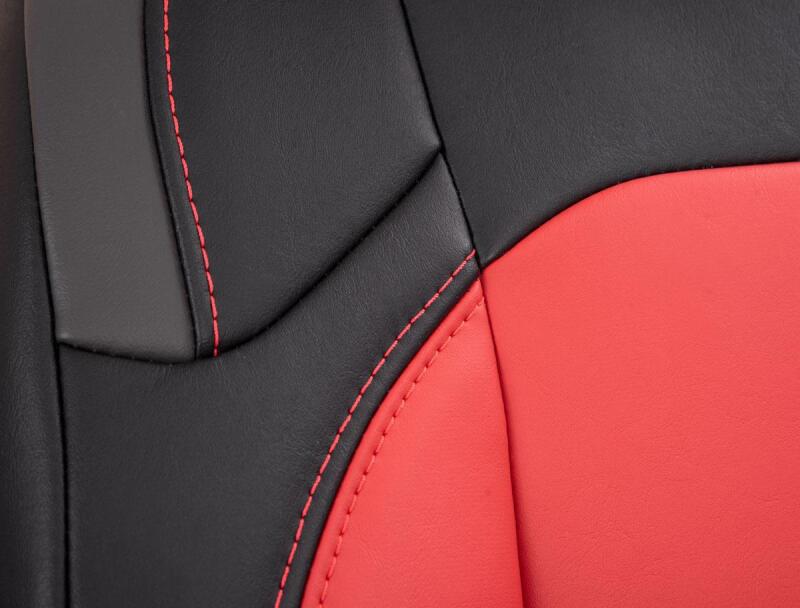 PRP Jeep Wrangler JL Front Seat Covers Jeep Gladiator JT- with Pocket Back (Pair) - Black/Orange B039-07