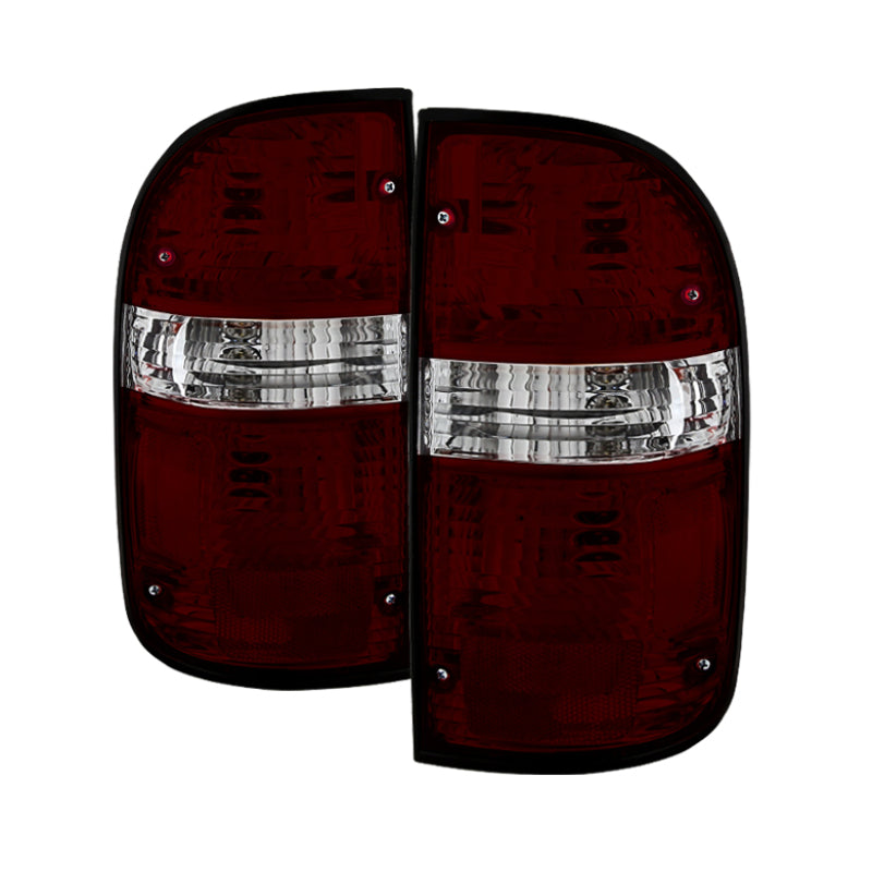 Xtune Toyota Tacoma 01-04 OEM Style Tail Lights Red Smoked ALT-JH-TTA01-OE-RSM SPYDER