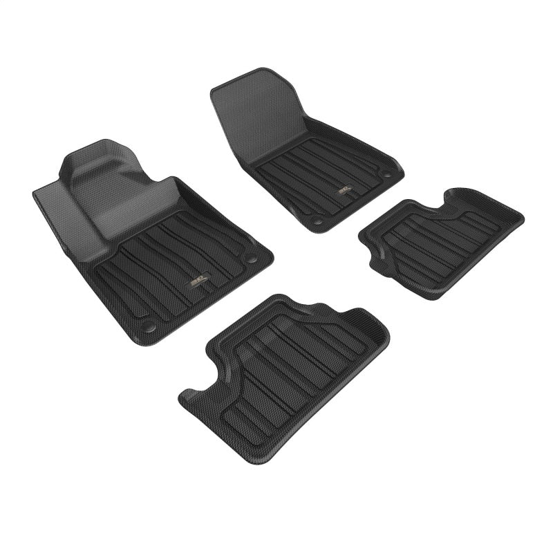 3D MAXpider E1PS00001809 21-23 Polestar 2 Elitect 1st & 2nd Row Floormats - Black