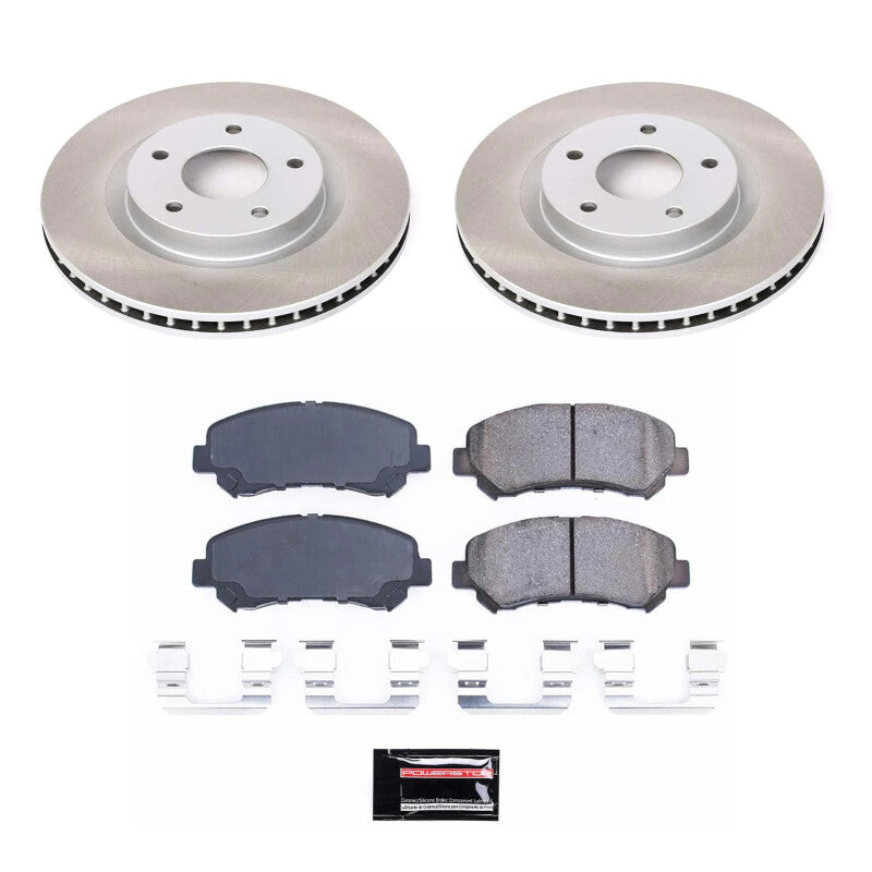 Power Stop 14-15 Nissan Rogue Select Front Semi-Coated Rotor Kit PowerStop