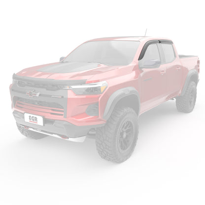 EGR 4pc Matte Finish Tape-on Window Visors for Colorado|Canyon