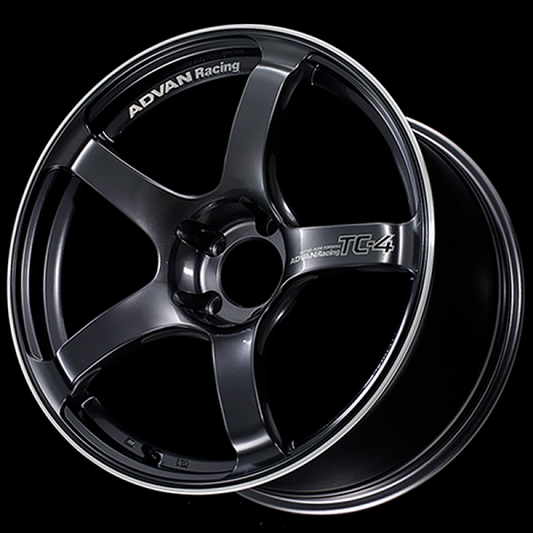 ADVAN Racing TC-4 17x6.5 +40 4x100 Wheel - Gunmetallic & Ring - YAD7D40AGMR