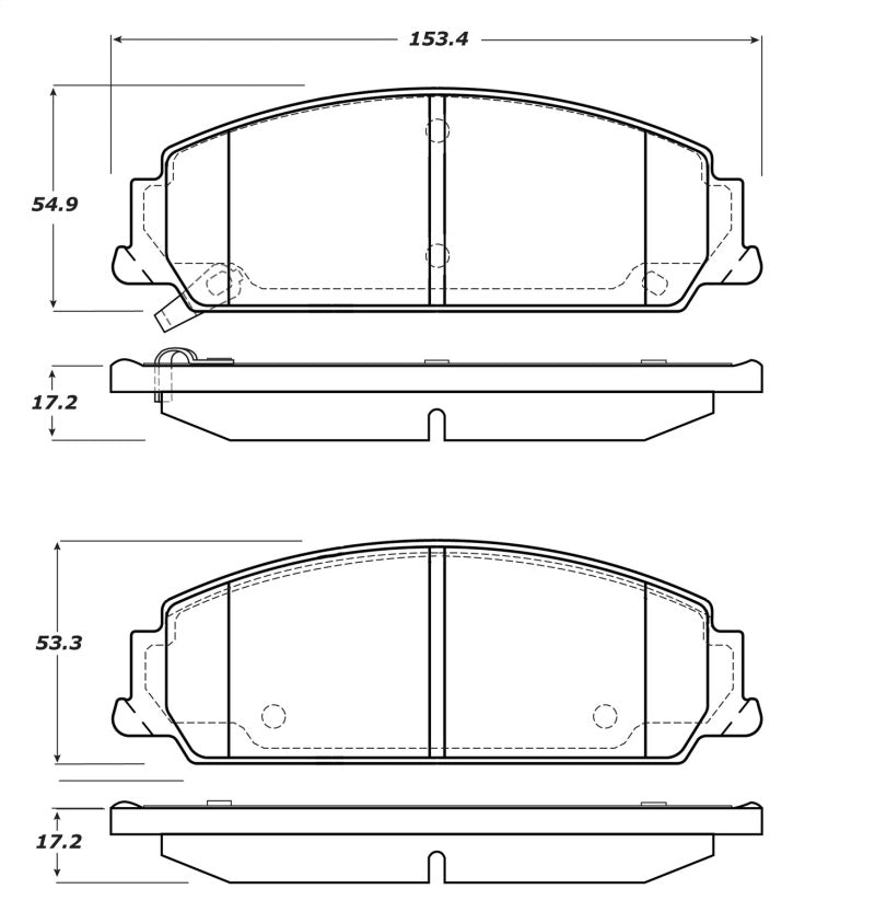 StopTech Premium Ceramic Brake Pads - 308.13510 Stoptech