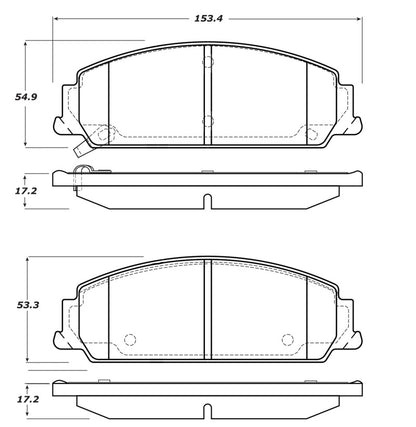 StopTech Premium Ceramic Brake Pads - 308.13510 Stoptech