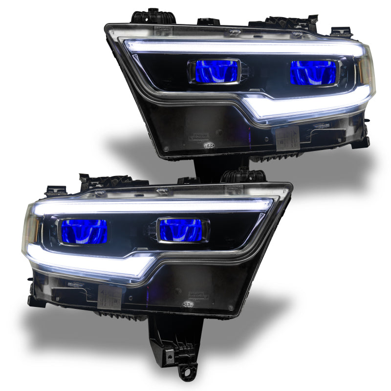 Oracle 19-21 RAM 1500 RGB Headlight Demon Eye Kit - LED Projector - ColorSHIFT w/o Controller