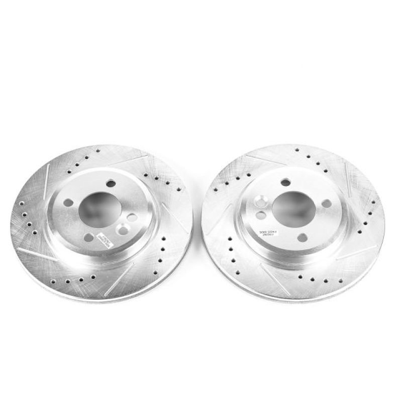 Power Stop 02-07 Mini Cooper Front Evolution Drilled & Slotted Rotors - Pair PowerStop