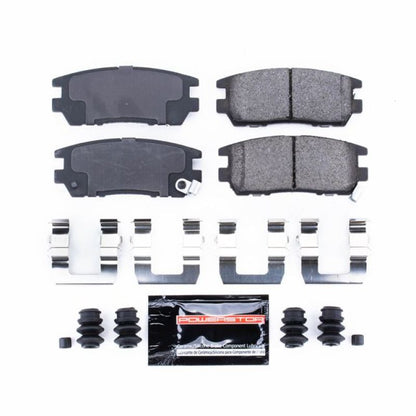 Power Stop 92-00 Mitsubishi Montero Rear Z23 Evolution Sport Brake Pads w/Hardware PowerStop