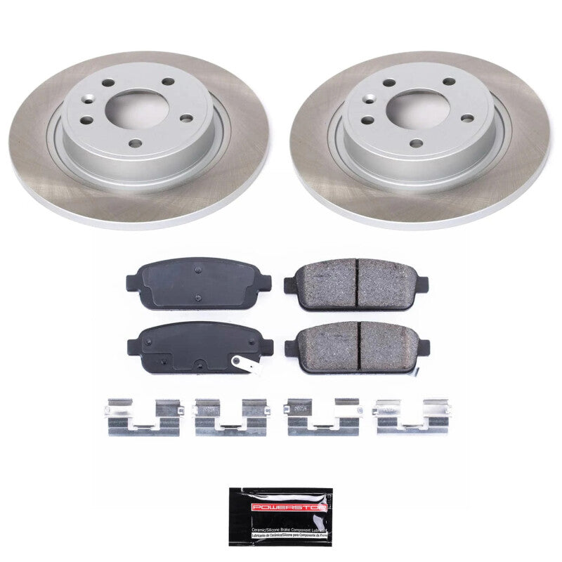 Power Stop 11-15 Chevrolet Volt Rear Semi-Coated Rotor Kit PowerStop