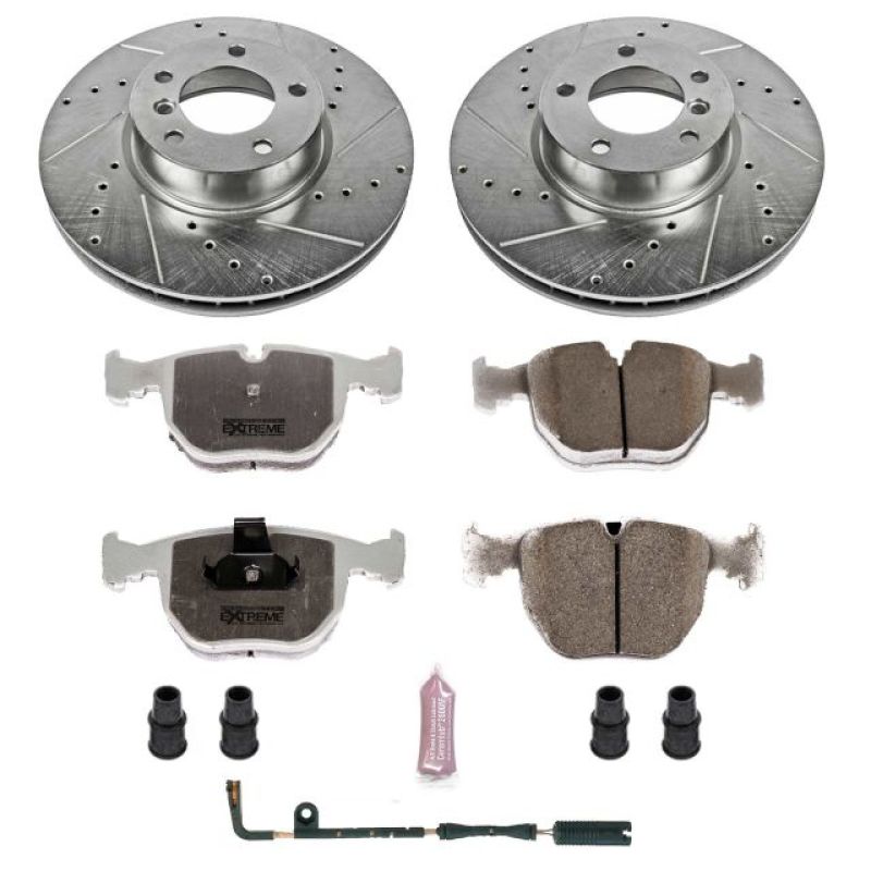 Power Stop 01-03 BMW 530i Front Z26 Street Warrior Brake Kit PowerStop