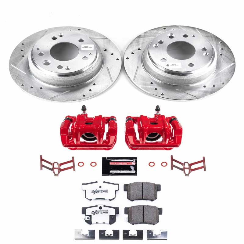 Power Stop 91-95 Acura Legend Rear Z26 Street Warrior Brake Kit w/Calipers PowerStop