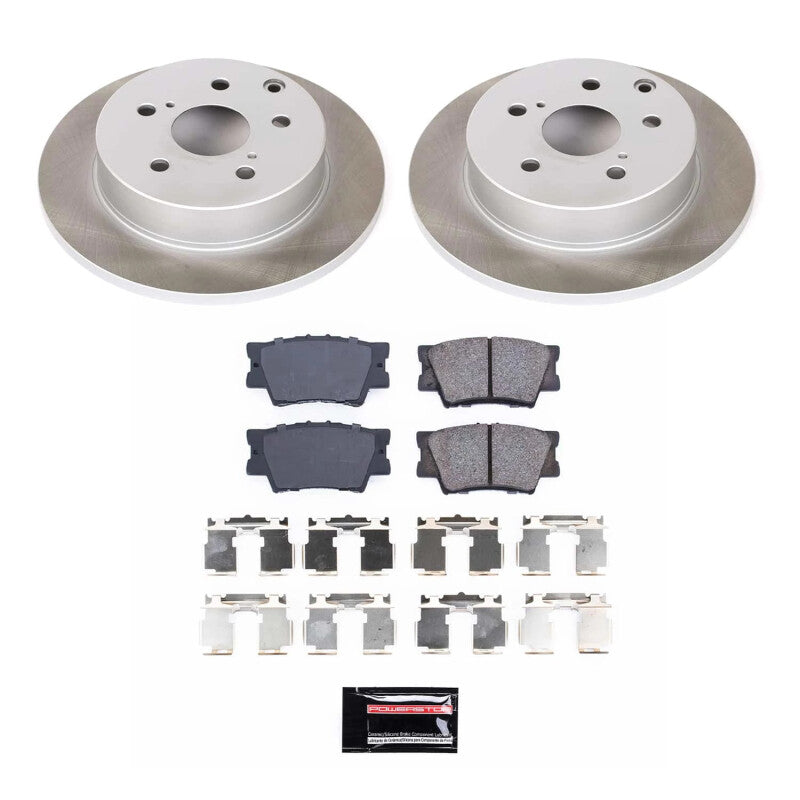 Power Stop 06-18 Toyota RAV4 Rear Semi-Coated Rotor Kit PowerStop
