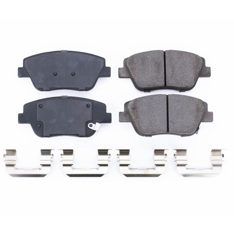 Power Stop 11-15 Hyundai Sonata Front Z17 Evolution Ceramic Brake Pads w/Hardware PowerStop