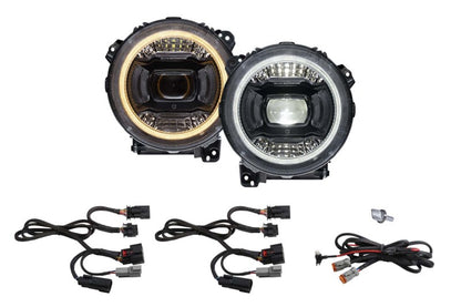 Diode Dynamics DD5166 Elite LED headlights for 2018-2026 Jeep Wrangler JL