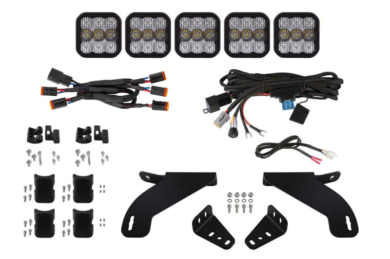 Diode Dynamics DD7321 SS5 Pro white combo grille CrossLink lightbar kit for 2021-2023 Ford F-150