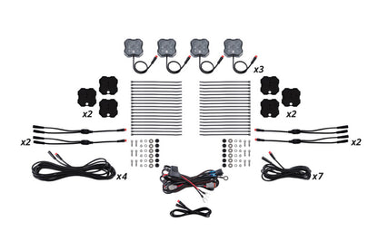 Diode Dynamics Stage Series RGBW Rock Light Kit 12-Pack w/ Magnet Mounts - DD7749