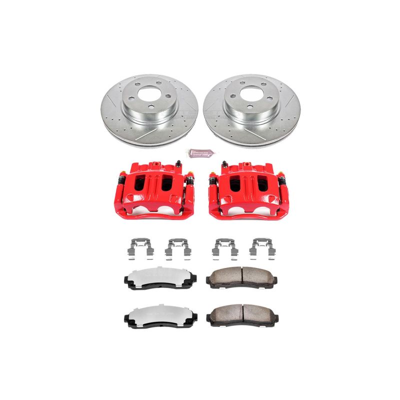 Power Stop 03-05 Ford Explorer Sport Trac Front Z36 Truck & Tow Brake Kit w/Calipers PowerStop