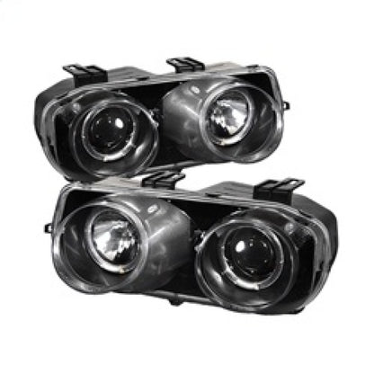 Spyder Acura Integra 94-97 Projector Headlights LED Halo -Black High H1 Low 9006 PRO-YD-AI94-HL-BK SPYDER