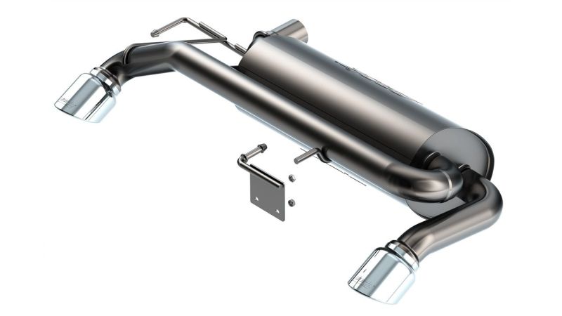 Borla 21-22 Ford Bronco 2.7L V6 4WD ATAK Axle Back Exhaust w/ Bright Chrome Tips Borla