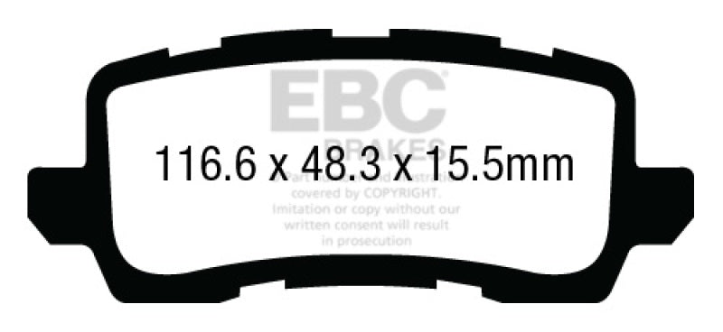 EBC GreenStuff Rear Brake Pads - DP23018