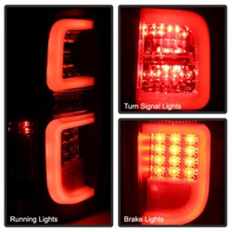Spyder Toyota Tundra 2014-2016 Light Bar LED Tail Lights Black Smoke ALT-YD-TTU14-LED-BSM SPYDER