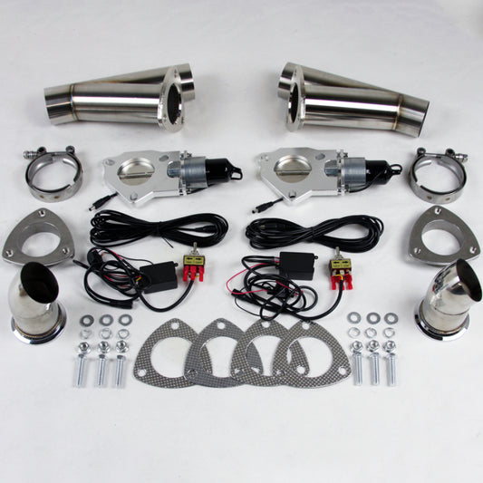 Granatelli 4.0in Stainless Steel Electronic Dual Exhaust Cutout Granatelli Motor Sports