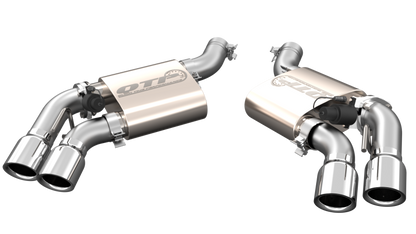 QTP 16-18 Chevrolet Camaro SS 6.2L 304SS Screamer Axle Back Exhaust w/4in Quad Tips QTP