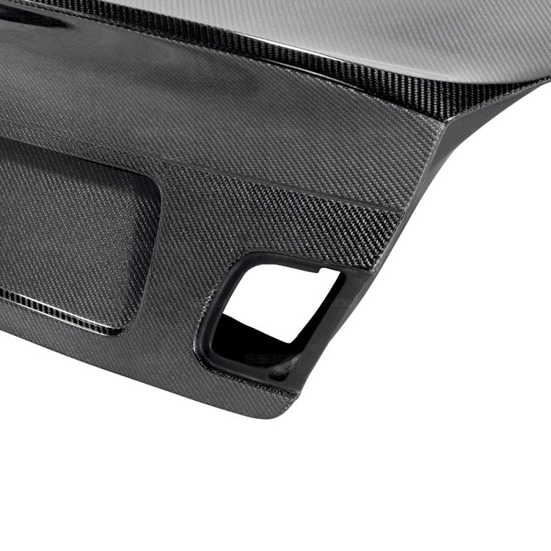 Seibon CSL-style carbon fiber trunk lid for 1999-2006 BMW E46 2DR - TL9904BMWE462D-C