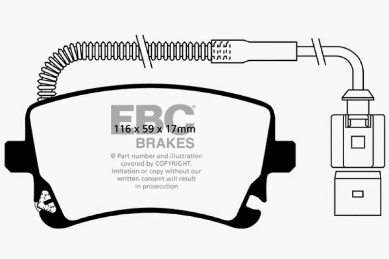 EBC GreenStuff Rear Brake Pads - DP21470 EBC