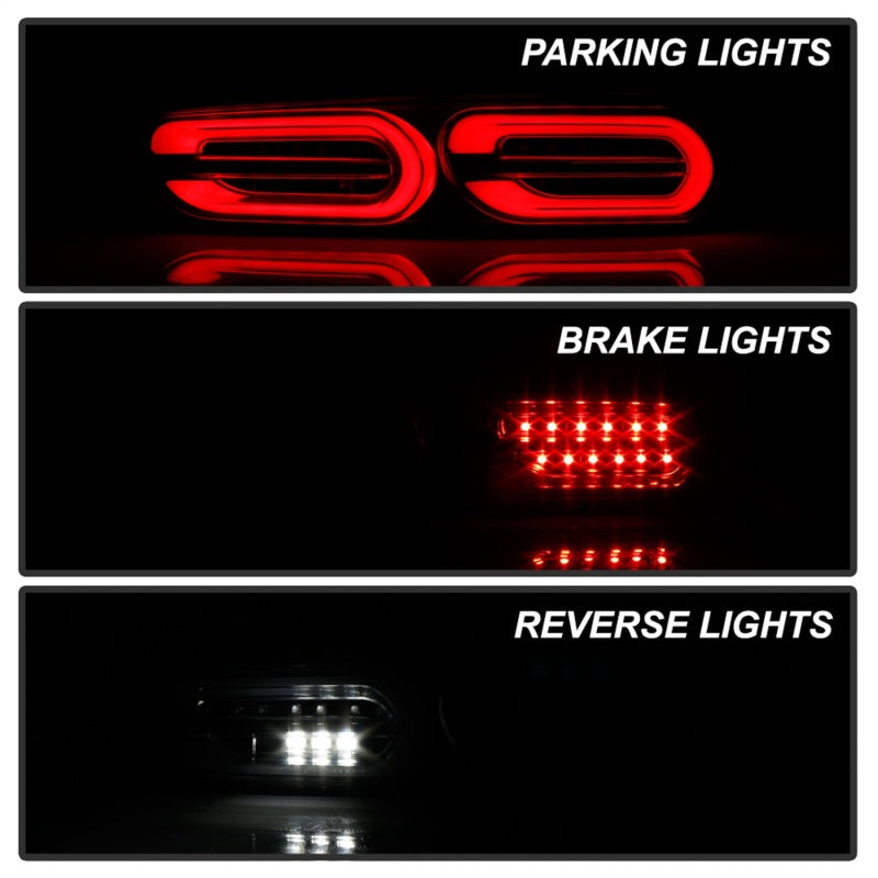 Spyder Chevy Camaro 16-18 (Do Not Fit Halogen Model) LED Tail Lights Black ALT-YD-CCAM16LED-SEQ-BK SPYDER