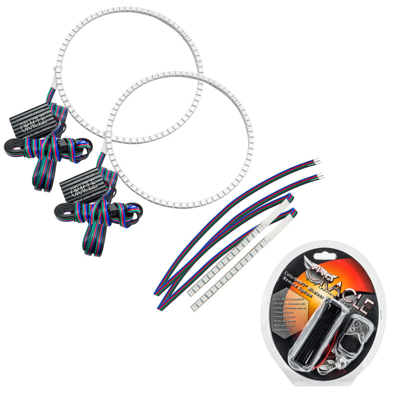 Oracle 21-22 Ford Bronco Headlight Halo Kit w/DRL Bar - Base Headlights ColorSHIFT -w/RF Controller ORACLE Lighting