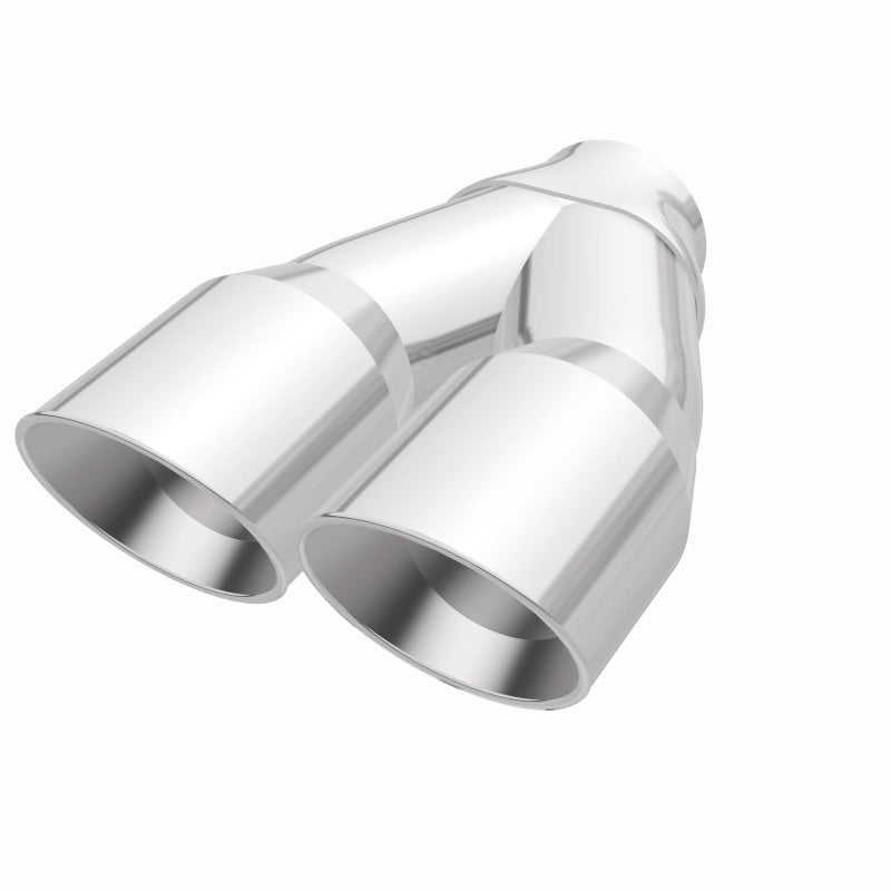 MagnaFlow Double Wall 3in Dual Round Polished Tip 2.25in Inlet Magnaflow