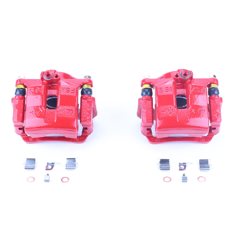 Power Stop 01-05 Mazda Miata Front Red Calipers w/Brackets - Pair PowerStop