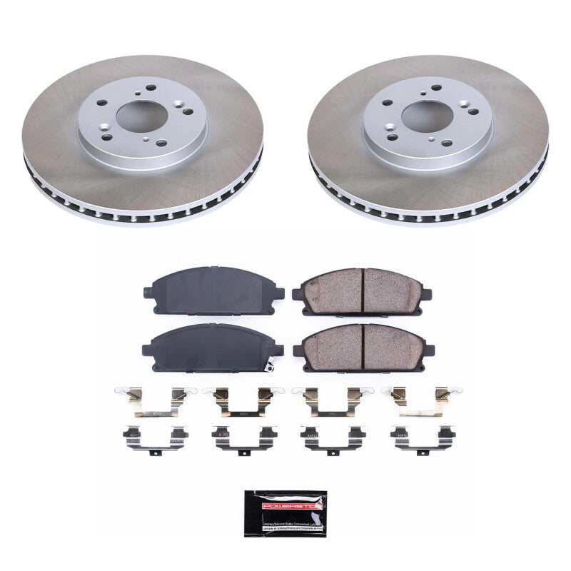 Power Stop 03-06 Acura MDX Front Semi-Coated Rotor Kit