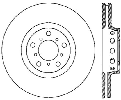 StopTech 00-03 BMW M5 Drilled Right Front Rotor Stoptech