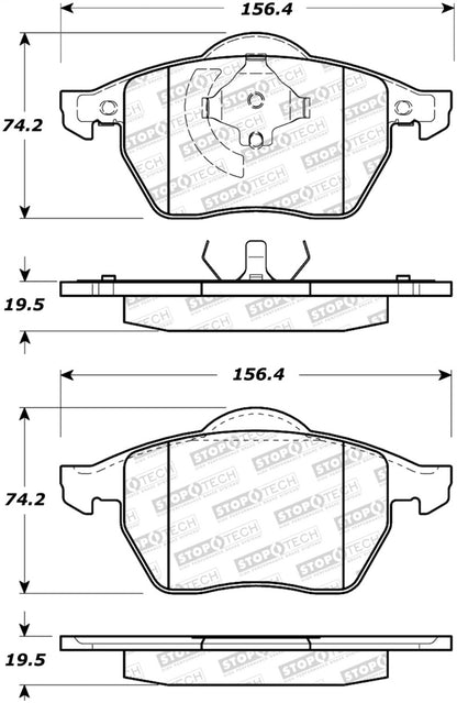 StopTech Premium Ceramic Brake Pads - 308.06870 Stoptech