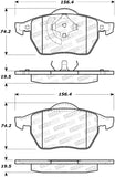 StopTech Premium Ceramic Brake Pads - 308.06870