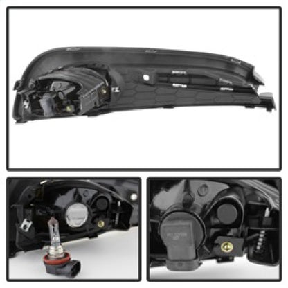 Spyder Honda Civic 2013-2014 4dr OEM Fog Light W/Switch Clear FL-HC2013-4D-C SPYDER
