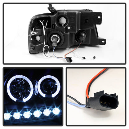 Spyder Ford F150 04-08 Projector Headlights V 2 CCFL Halo LED Blk Smke PRO-YD-FF15004-CCFL-G2-BSM SPYDER