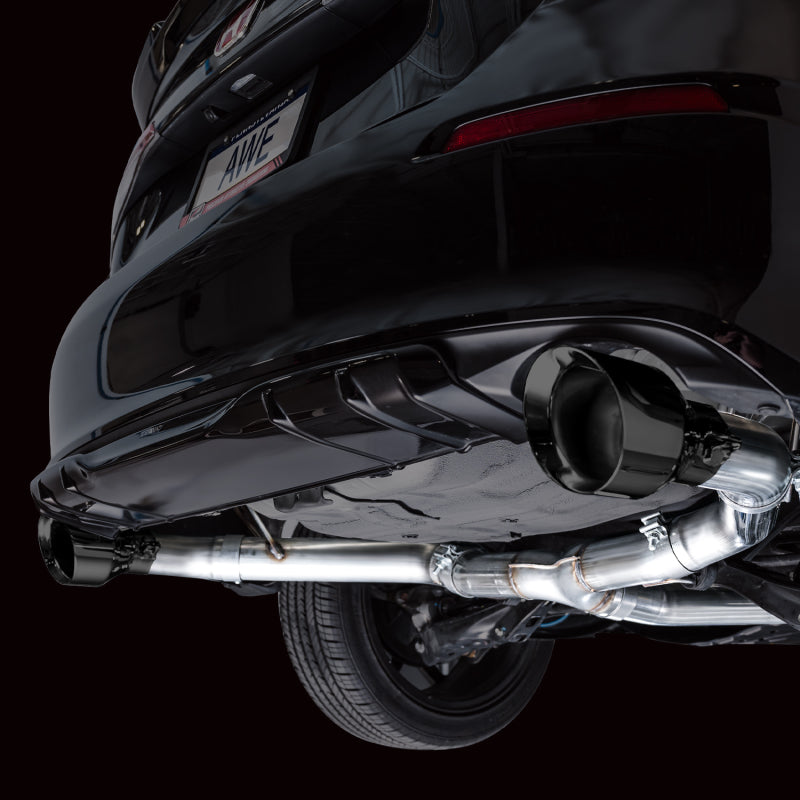 AWE Tuning 22+ Honda Civic Si/Acura Integra Track Edition Catback Exhaust - Dual Diamond Black Tips AWE Tuning