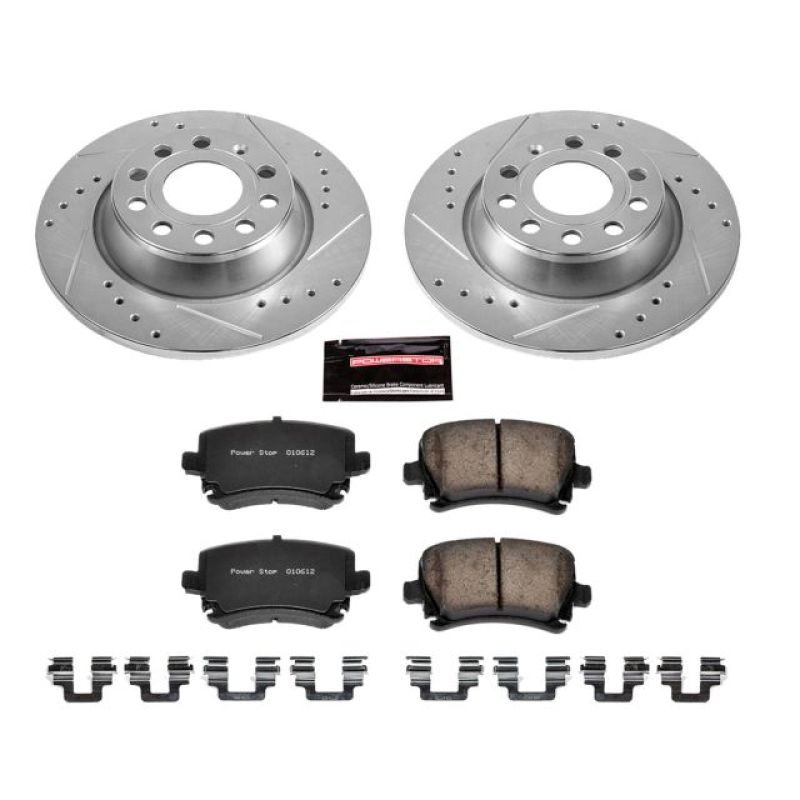 Power Stop 2013 Audi A3 Rear Z23 Evolution Sport Brake Kit PowerStop