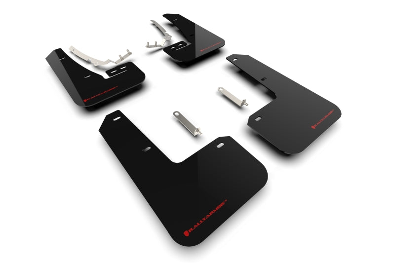 Rally Armor MK8 Volkswagen Golf GTI/R UR Black Mud Flap w/ Red Logo Rally Armor