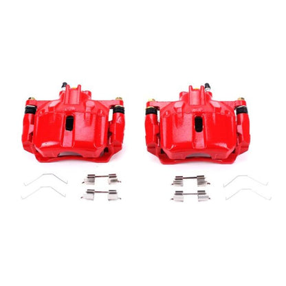 Power Stop 12-15 Honda Civic Front Red Calipers w/Brackets - Pair PowerStop