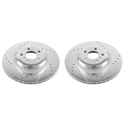 Power Stop 10-15 BMW 550i GT Rear Evolution Drilled & Slotted Rotors - Pair PowerStop