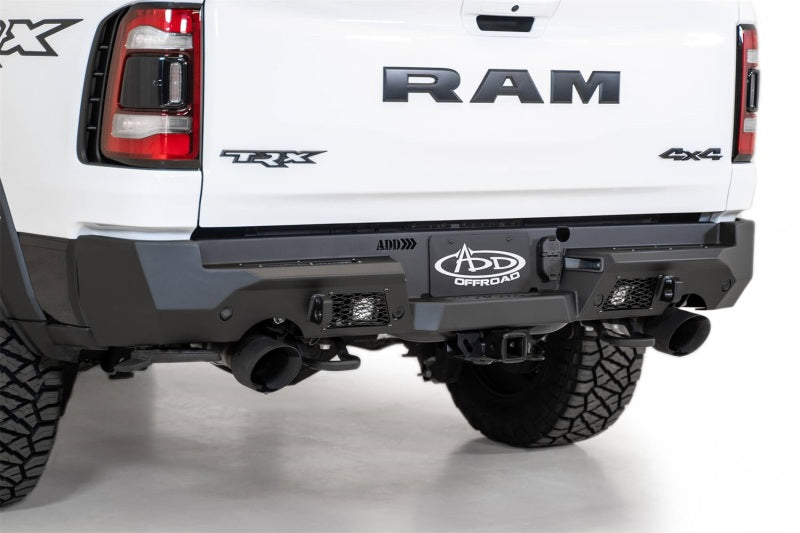 Addictive Desert Designs 2021 Dodge RAM 1500 TRX Stealth Fighter Rear Bumper - Hammer Black Addictive Desert Designs