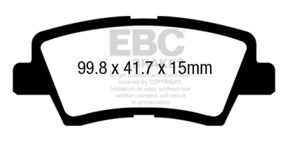 EBC Ultimax2 Rear Brake Pads - UD1445 EBC